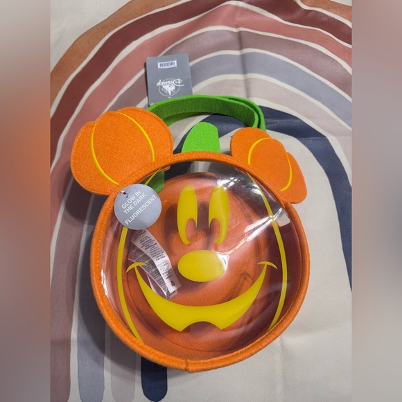 Disney Halloween Mickey Mouse Pumpkin trick or treat bag - Picture 2 of 4
